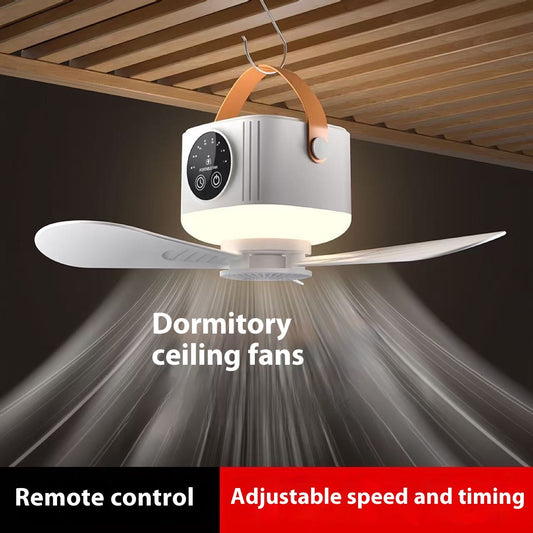 Multifunctional Light Small Ceiling Fan Outdoor Camping USB