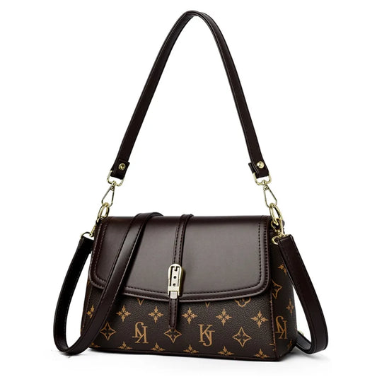 Old Folwers Luxury Handbags Women Bags Designer High Quality Pu Leather Shoulder Crossbody Bags Hand for Women Mother Sac 2025