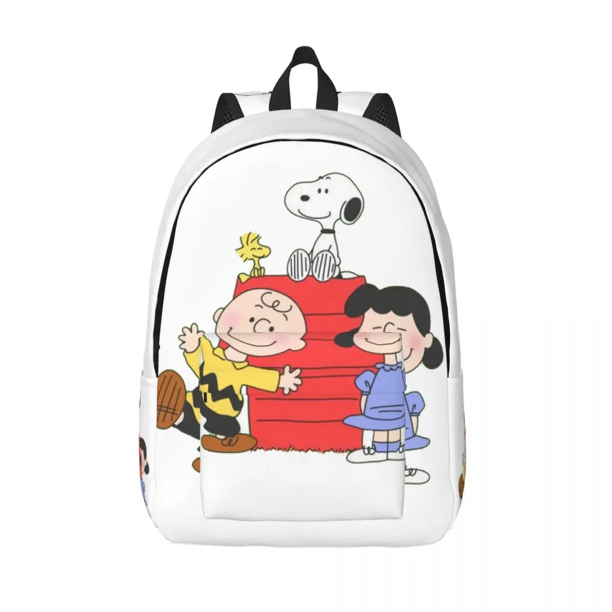 Custom Snoopys Woodstock Canvas Backpacks Women Men Basic Bookbag for College School Cartoon Bags