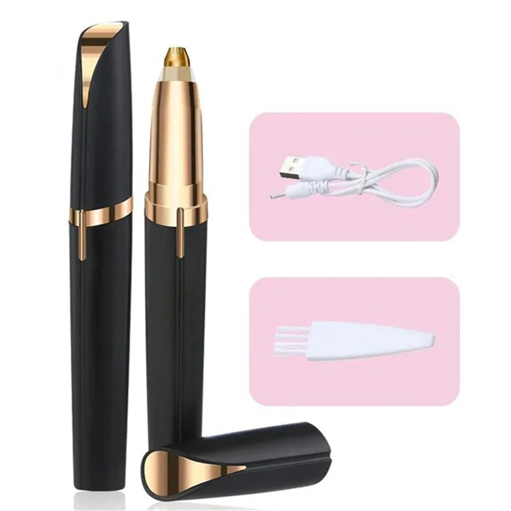 Electric Eyebrow Trimmer Eye Brow Shaper Pencil Face Hair Remover For Women Makeup Painless Automatic Eyebrow Shavers Depilator