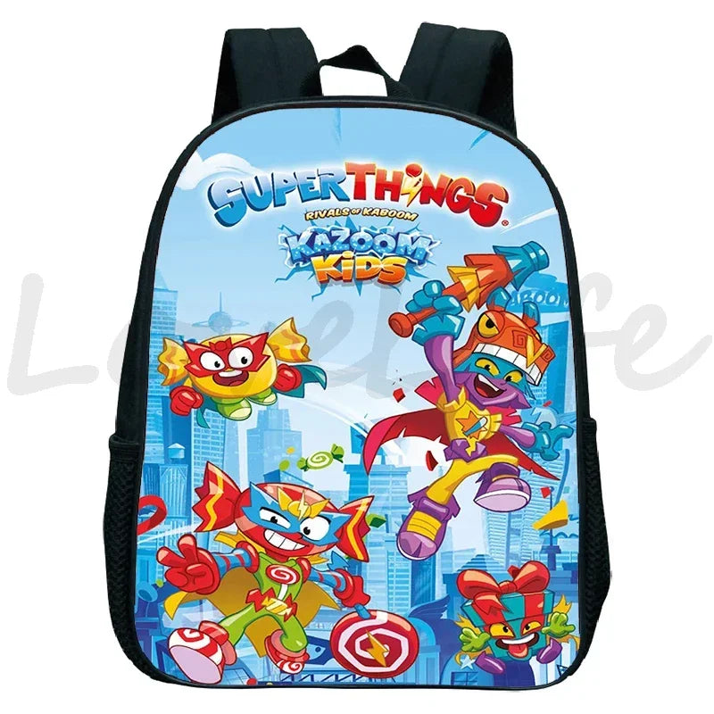 Superzings Backpacks Cute Cartoon Kindergarten Bags Mochila Children Bookbag SuperThings School Bags Kids Mini Backpack