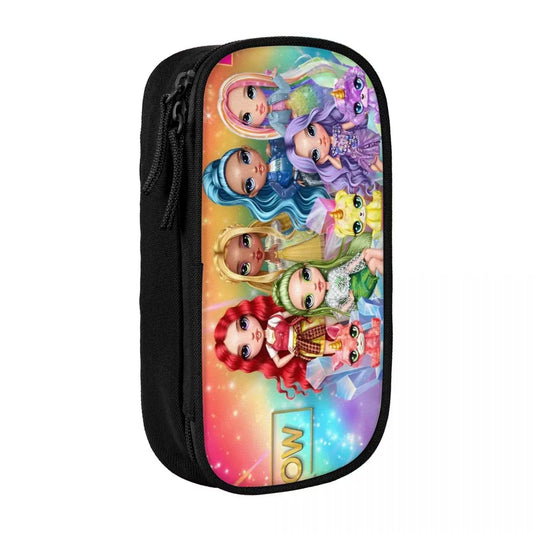 Rainbow High Cute Girls Pencil Case Back To School Pencil Cases Double Layer Girls Boys Aesthetic Portable Pencil Box