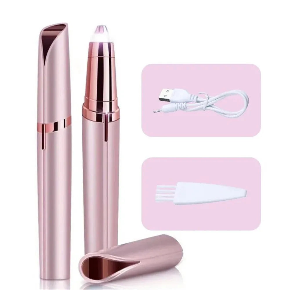Electric Eyebrow Trimmer Eye Brow Shaper Pencil Face Hair Remover For Women Makeup Painless Automatic Eyebrow Shavers Depilator