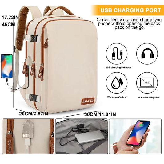 Buylor 45x20x30 Easyjet Cabin Bags Laptop Backpacks Women Easyjet Backpack Travel Backpack for Men Casual Daypack for Weekender