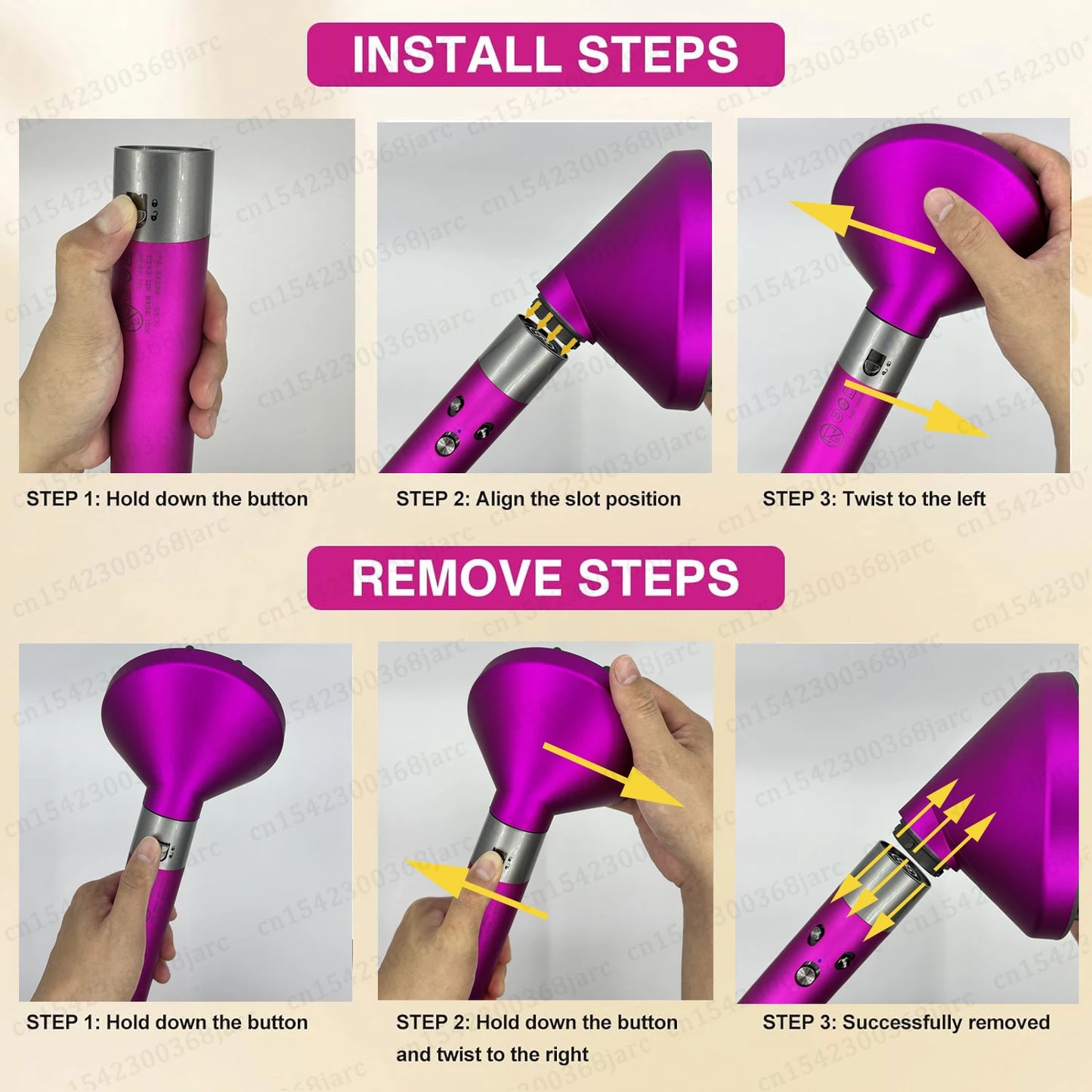 Hair Styler Nozzle For Dyson Airwrap HS01 HS05 Sencicimen X9 Hair Dryer Accessories Multi Hair Curler Hard Soft Smoothing Brush