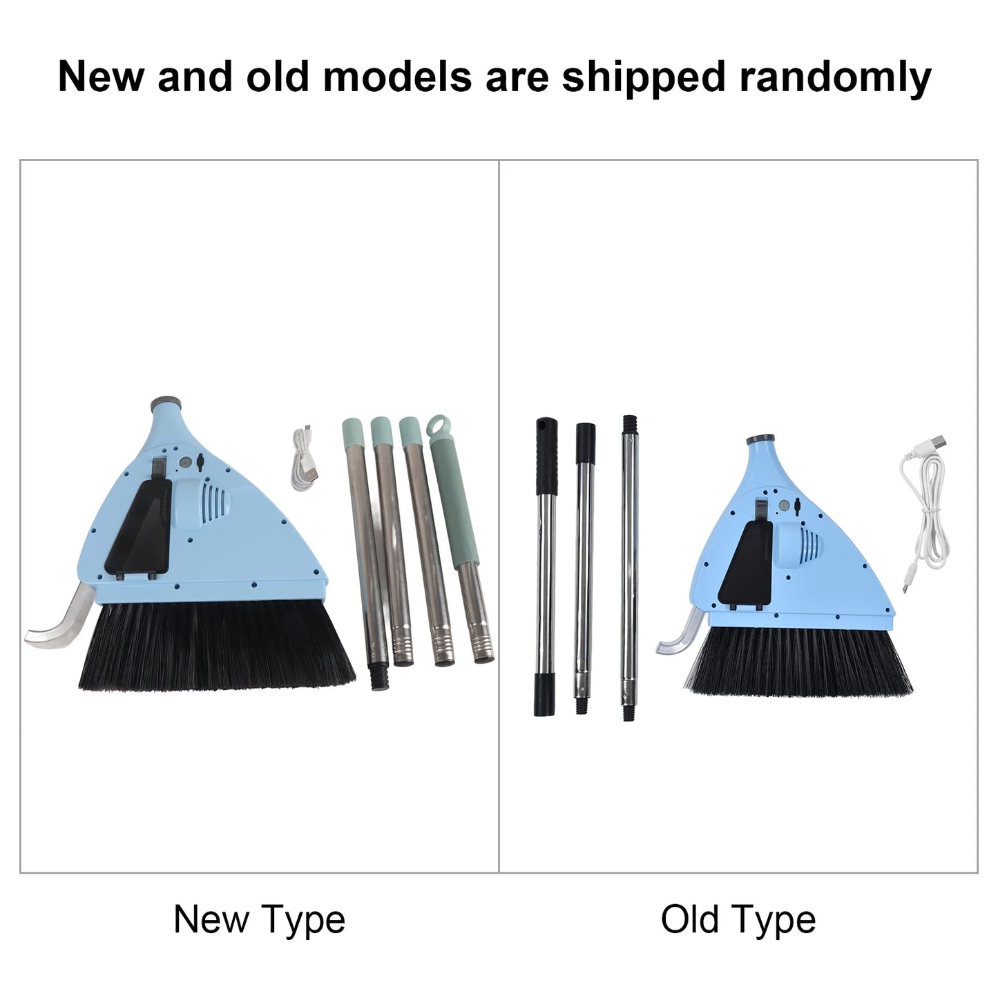 2 in 1 Vacuum Broom 2 in 1 Vacuum Sweeper USB Charging Cordless Vacuum