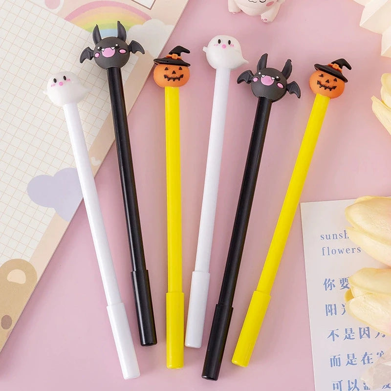 Creative Halloween Gifts 0.5mm Gel Pen Pumpkin Students Neutral Pen Mexic Day Of The Dead Party Gifts Students Prize Rewards