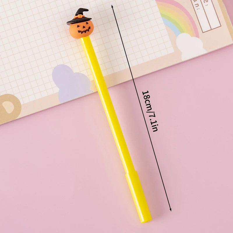 Creative Halloween Gifts 0.5mm Gel Pen Pumpkin Students Neutral Pen Mexic Day Of The Dead Party Gifts Students Prize Rewards