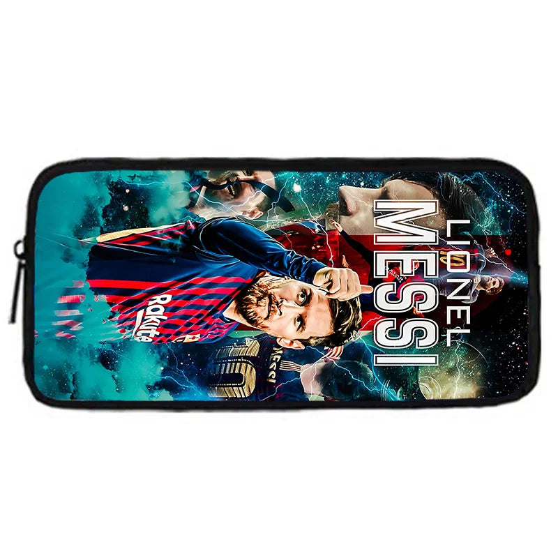 Football Star Child School Backpack With Shoulder Bag Pencil Bags M-messis NO.10 School Bags for Boys Girls Best Gift