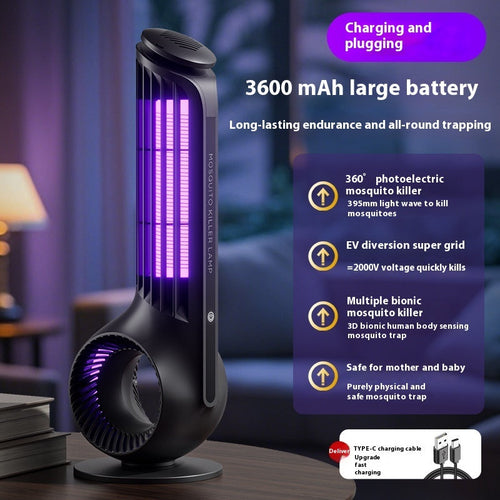 Usb Photocatalyst Mosquito Killing Lamp Electric Shock Two-in-one LED