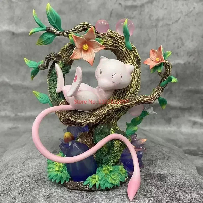 Pokemon Sleep Mew 15cm Anime Figure Gk Action Figurine Pvc Statue Model Doll Room Collection Decoration Toys For Friend Gifts