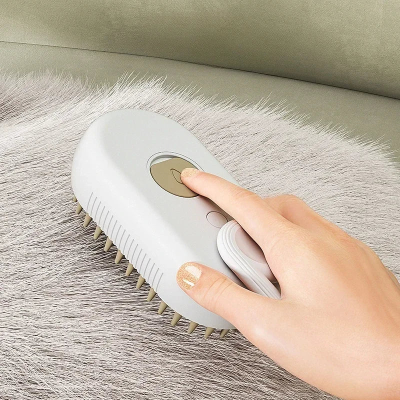 Cat Dog Pet Spray Massage Brush 3 in 1
