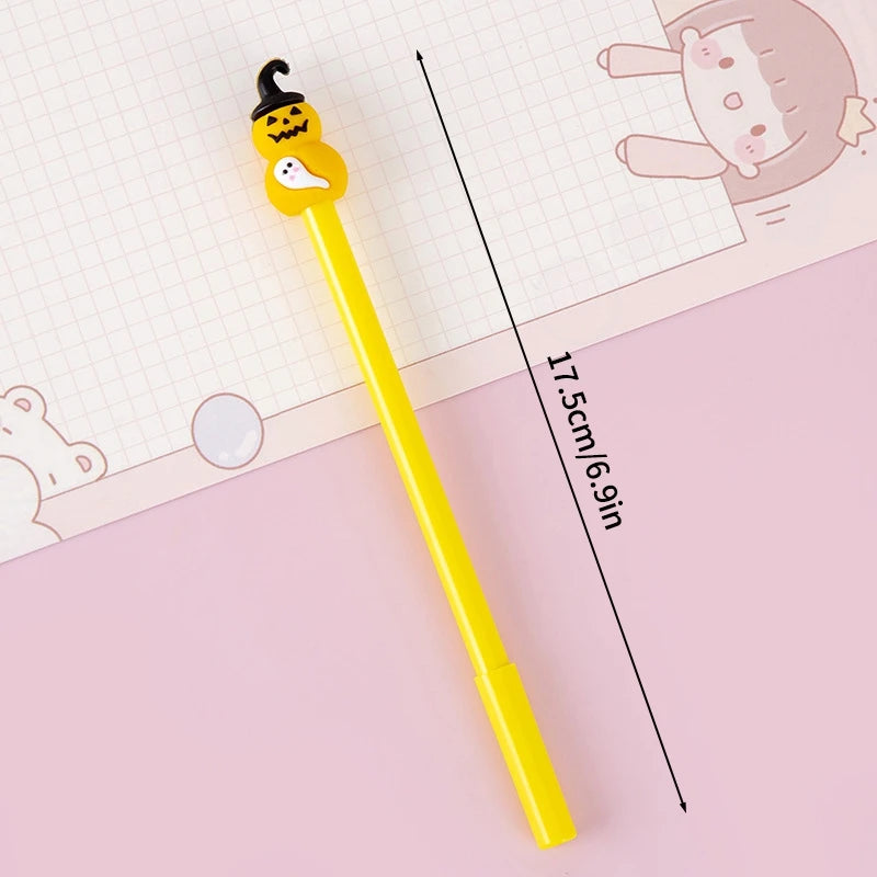 Creative Halloween Gifts 0.5mm Gel Pen Pumpkin Students Neutral Pen Mexic Day Of The Dead Party Gifts Students Prize Rewards