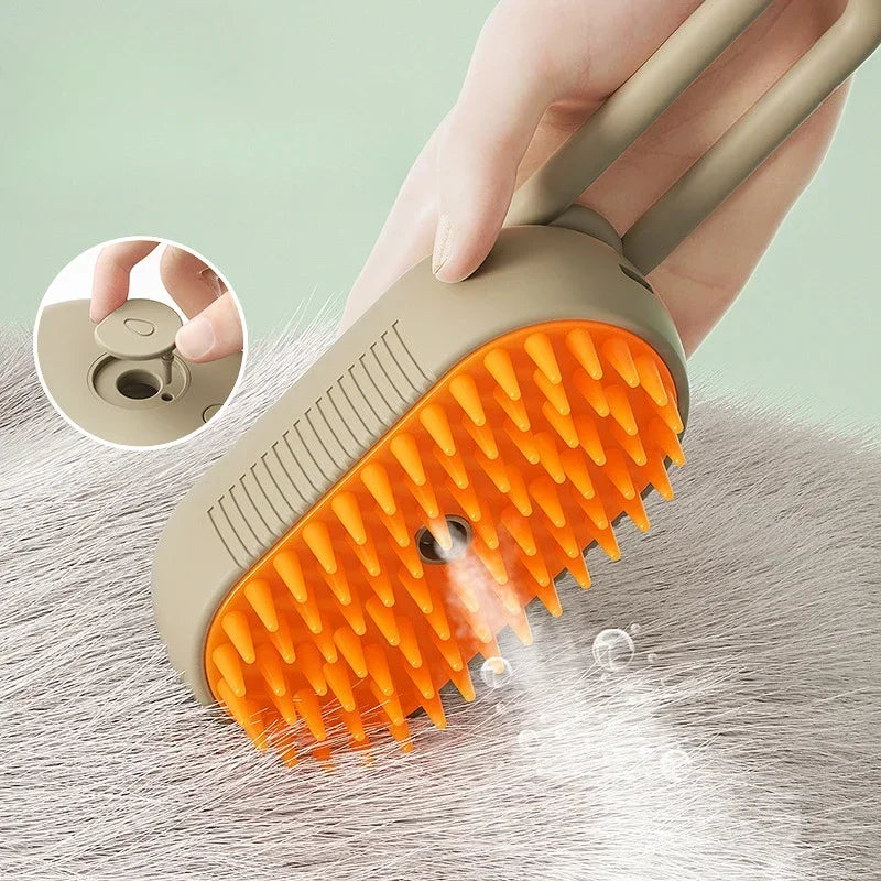 Cat Dog Pet Spray Massage Brush 3 in 1
