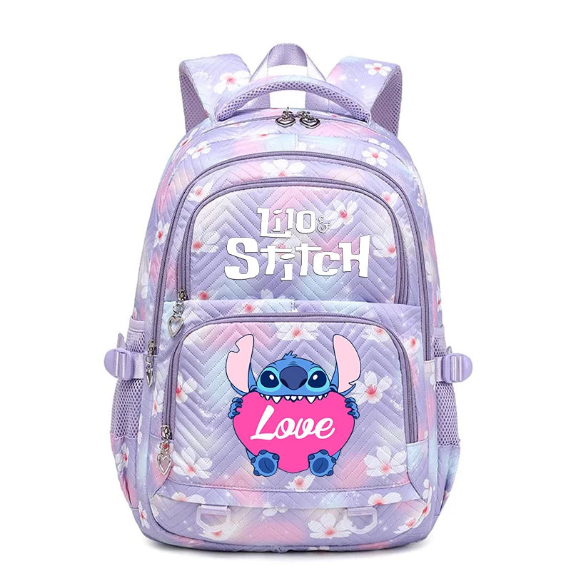 Lilo Stitch Schoolbag for Teenage Girls Bookbag Mochila Waterproof Women Backpack Female Travel Bag Backpacks