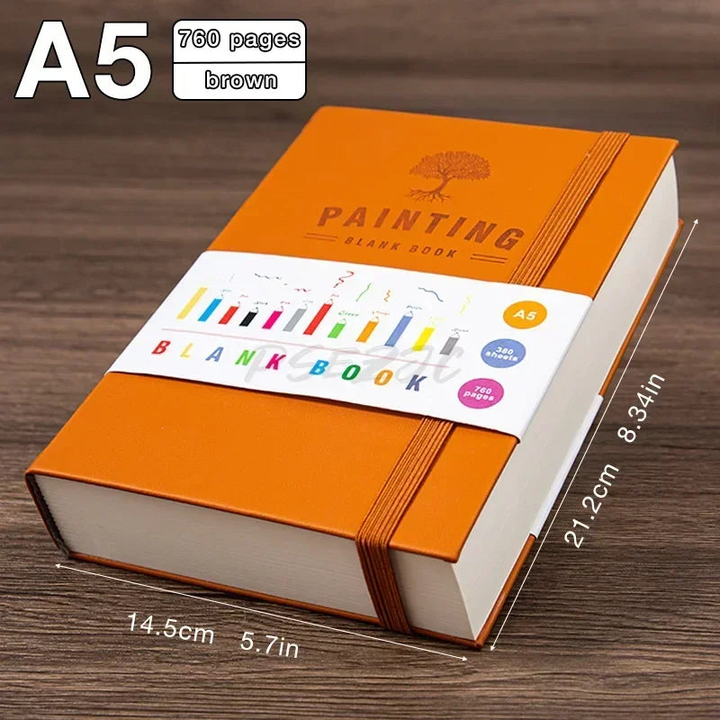 A5 Ultra Thick Sketch Notebook with 760 Pages Back To School College Students Teacher Gift Planner Sketchbook Journal Diary