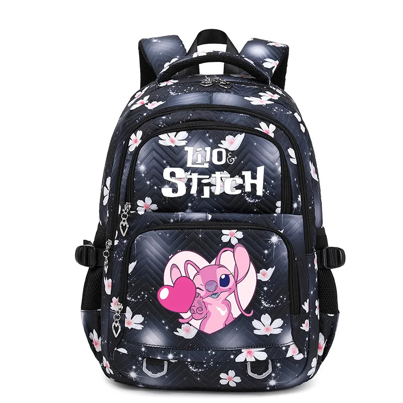 Lilo Stitch Schoolbag for Teenage Girls Bookbag Mochila Waterproof Women Backpack Female Travel Bag Backpacks