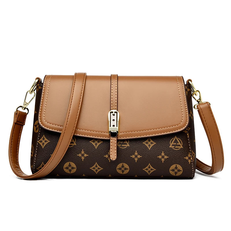 Old Folwers Luxury Handbags Women Bags Designer High Quality Pu Leather Shoulder Crossbody Bags Hand for Women Mother Sac 2025