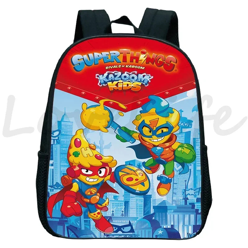 Superzings Backpacks Cute Cartoon Kindergarten Bags Mochila Children Bookbag SuperThings School Bags Kids Mini Backpack
