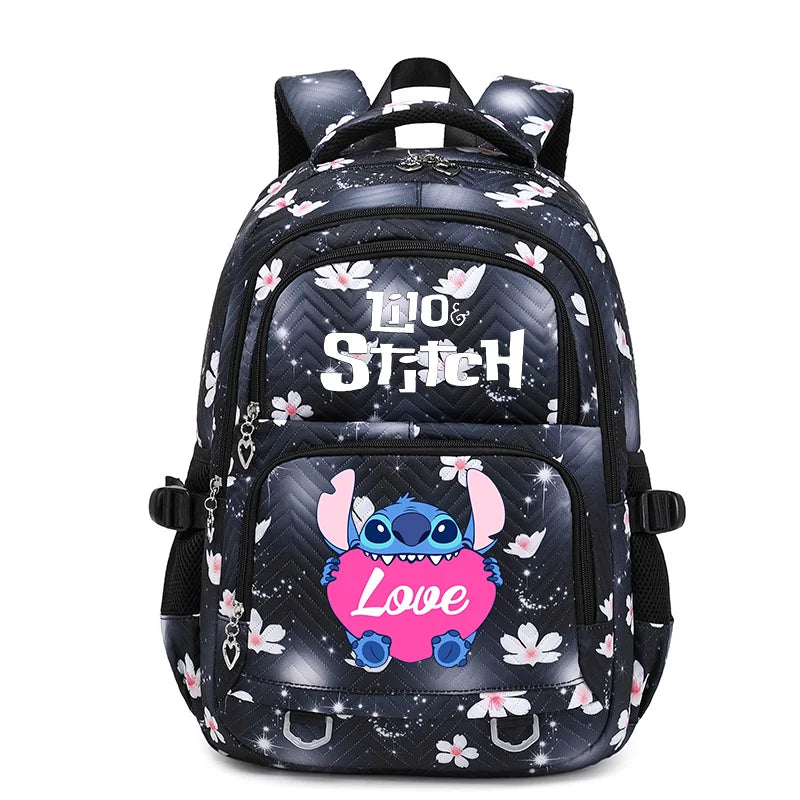 Lilo Stitch Schoolbag for Teenage Girls Bookbag Mochila Waterproof Women Backpack Female Travel Bag Backpacks