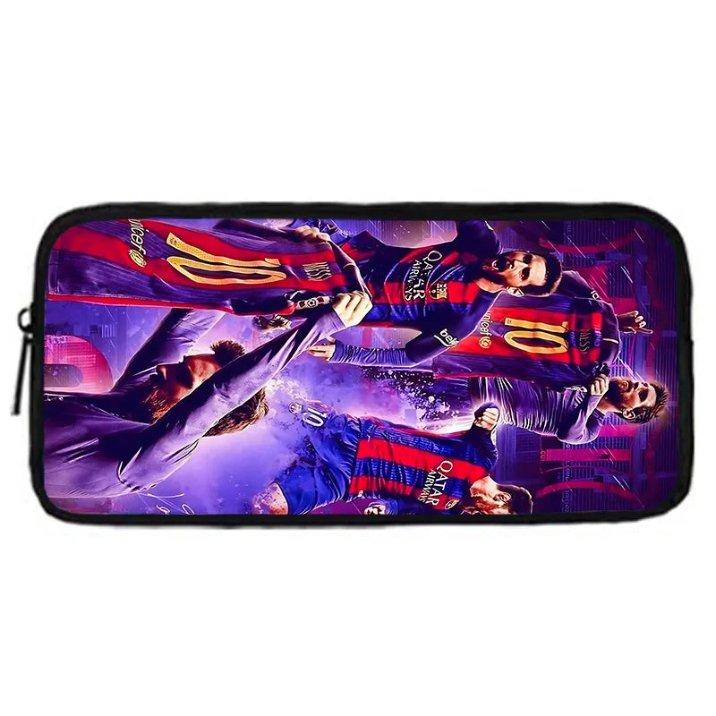 Football Star Child School Backpack With Shoulder Bag Pencil Bags M-messis NO.10 School Bags for Boys Girls Best Gift