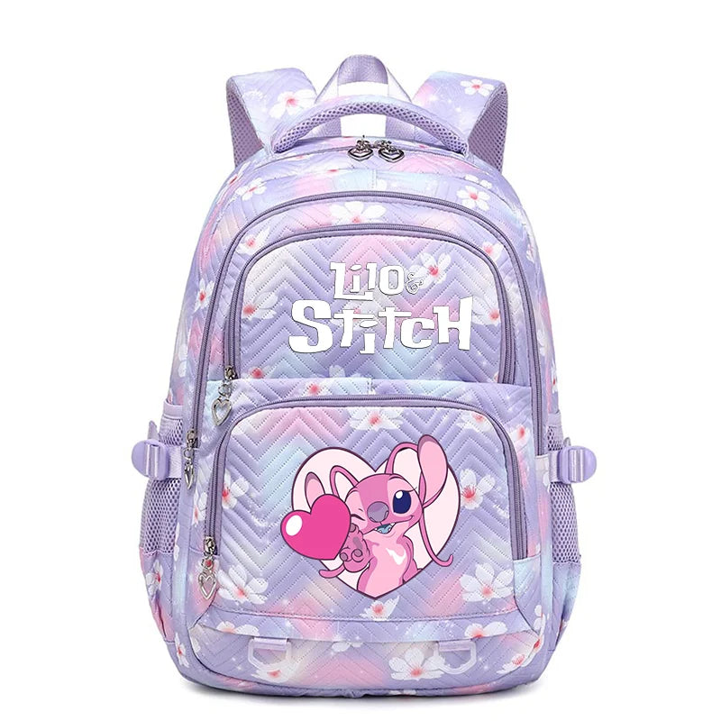 Lilo Stitch Schoolbag for Teenage Girls Bookbag Mochila Waterproof Women Backpack Female Travel Bag Backpacks