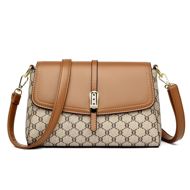 Old Folwers Luxury Handbags Women Bags Designer High Quality Pu Leather Shoulder Crossbody Bags Hand for Women Mother Sac 2025