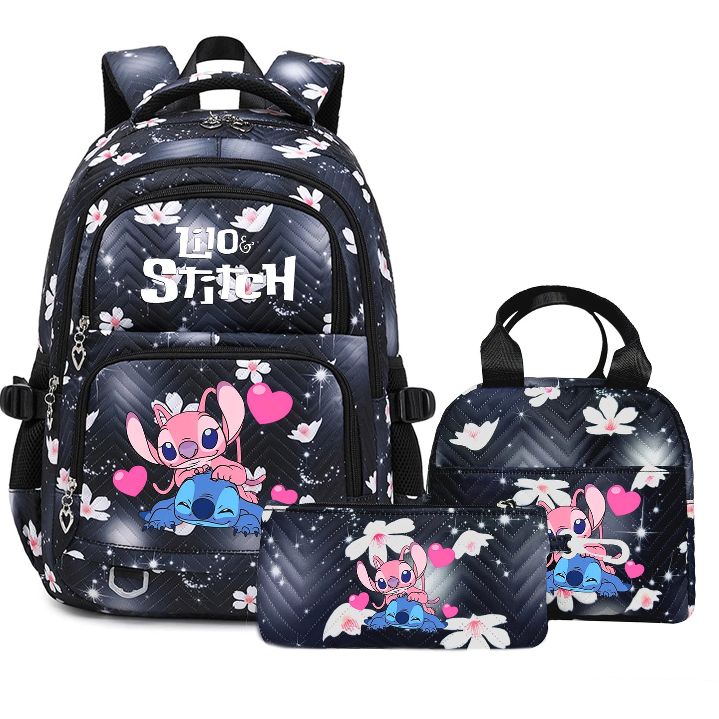 Lilo Stitch Schoolbag for Teenage Girls Bookbag Mochila Waterproof Women Backpack Female Travel Bag Backpacks