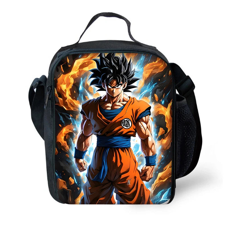 pcs set Cute Anime Child School Backpack with Lunch For G-Gokus Bags ,Pencil Bags ,School Bags for Boys Girls Best Gift