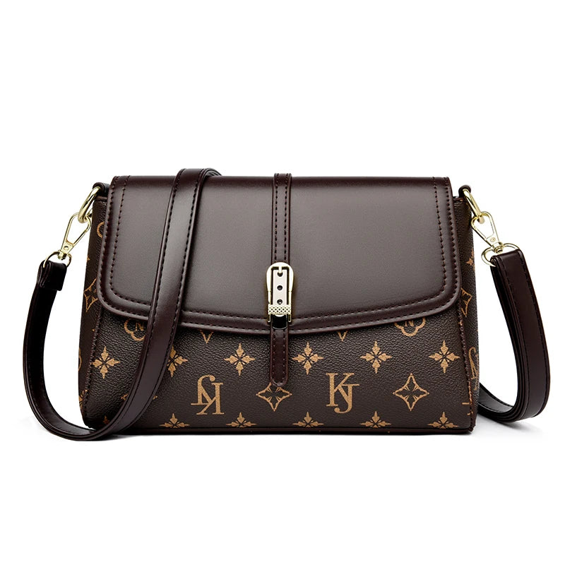 Old Folwers Luxury Handbags Women Bags Designer High Quality Pu Leather Shoulder Crossbody Bags Hand for Women Mother Sac 2025