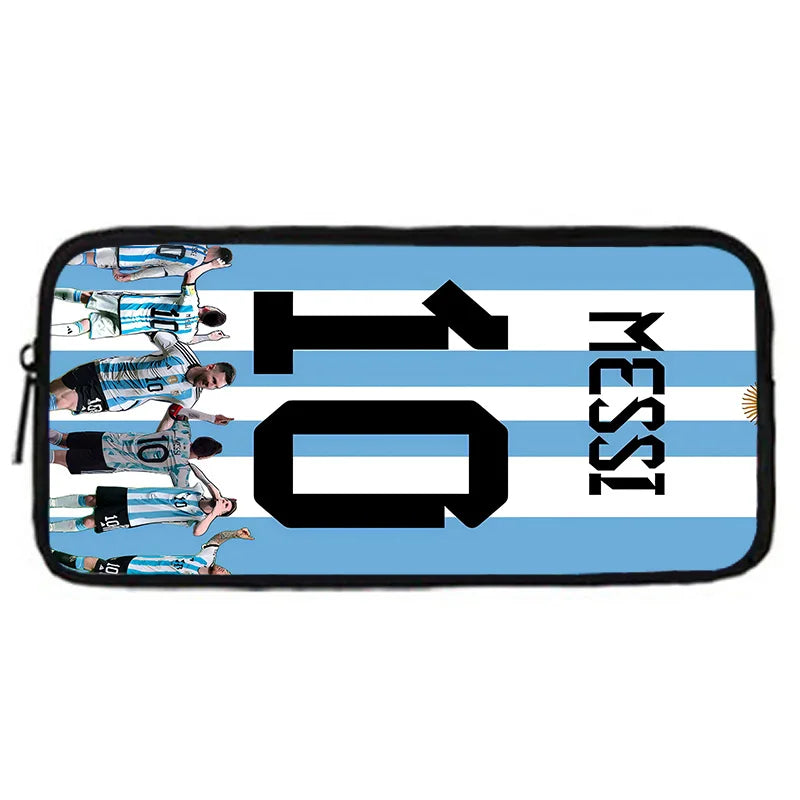 Football Star Child School Backpack With Shoulder Bag Pencil Bags M-messis NO.10 School Bags for Boys Girls Best Gift