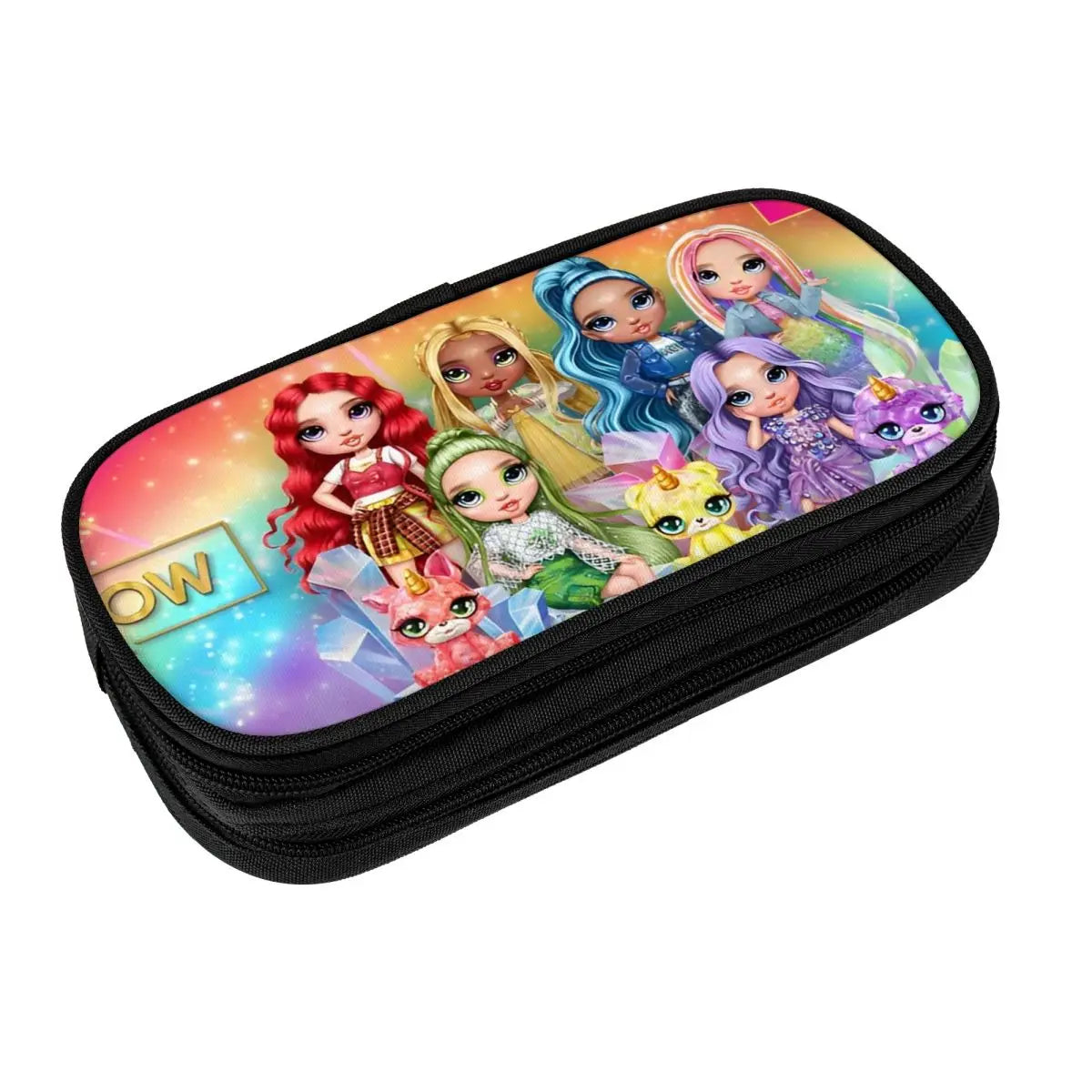 Rainbow High Cute Girls Pencil Case Back To School Pencil Cases Double Layer Girls Boys Aesthetic Portable Pencil Box