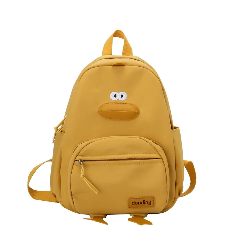 New Cartoon Duck Backpack Designer Cute Travel Bag Female Student Versatile Edition Girls' School Bag рюкзак