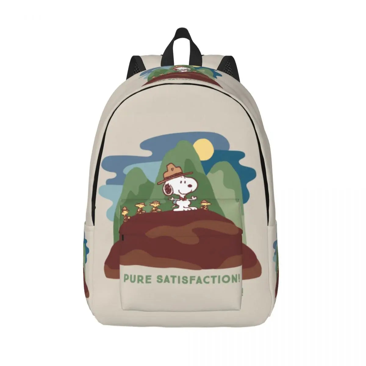 Custom Snoopys Woodstock Canvas Backpacks Women Men Basic Bookbag for College School Cartoon Bags
