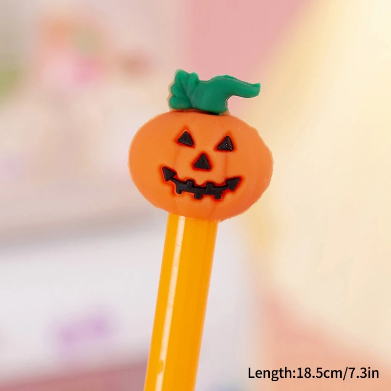 Creative Halloween Gifts 0.5mm Gel Pen Pumpkin Students Neutral Pen Mexic Day Of The Dead Party Gifts Students Prize Rewards