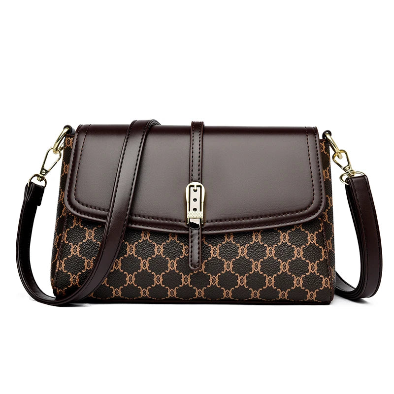 Old Folwers Luxury Handbags Women Bags Designer High Quality Pu Leather Shoulder Crossbody Bags Hand for Women Mother Sac 2025