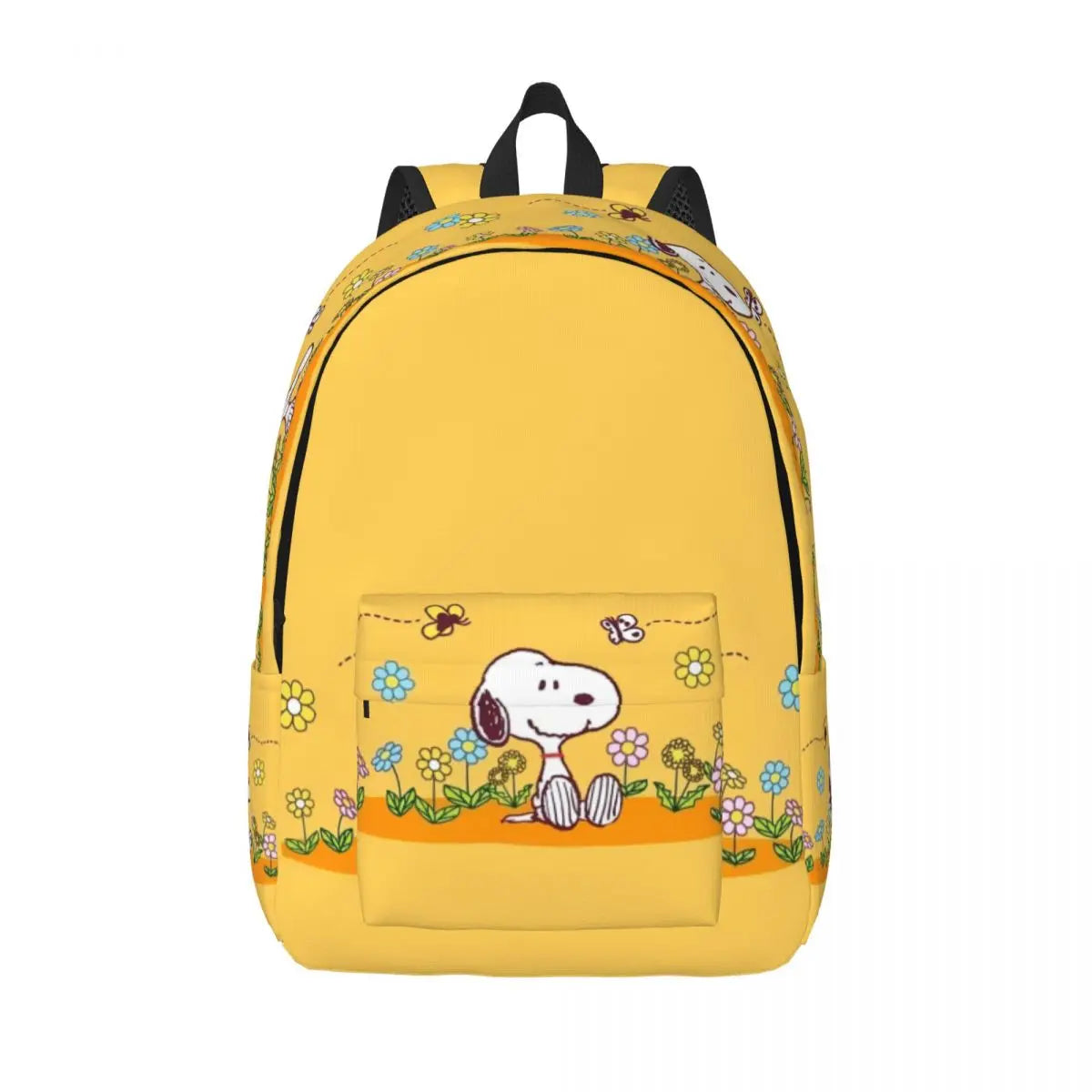 Custom Snoopys Woodstock Canvas Backpacks Women Men Basic Bookbag for College School Cartoon Bags