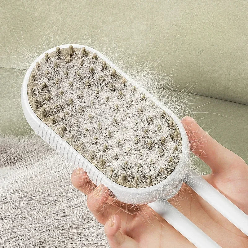 Cat Dog Pet Spray Massage Brush 3 in 1