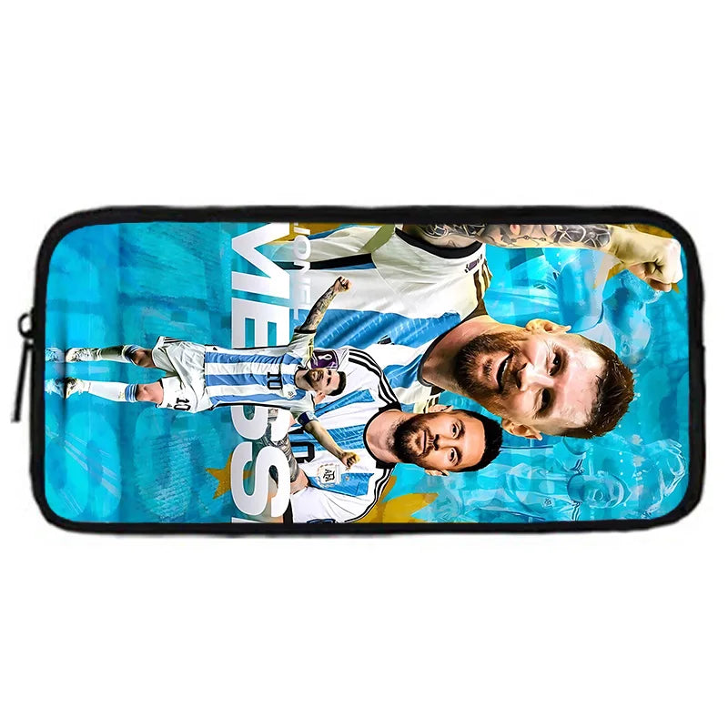 Football Star Child School Backpack With Shoulder Bag Pencil Bags M-messis NO.10 School Bags for Boys Girls Best Gift