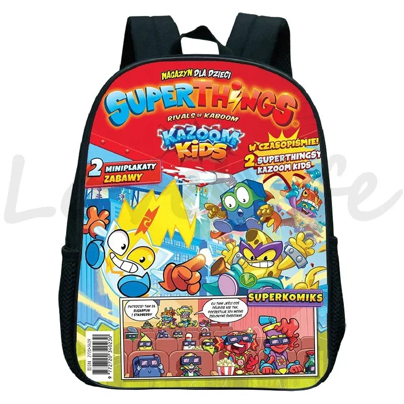 Superzings Backpacks Cute Cartoon Kindergarten Bags Mochila Children Bookbag SuperThings School Bags Kids Mini Backpack