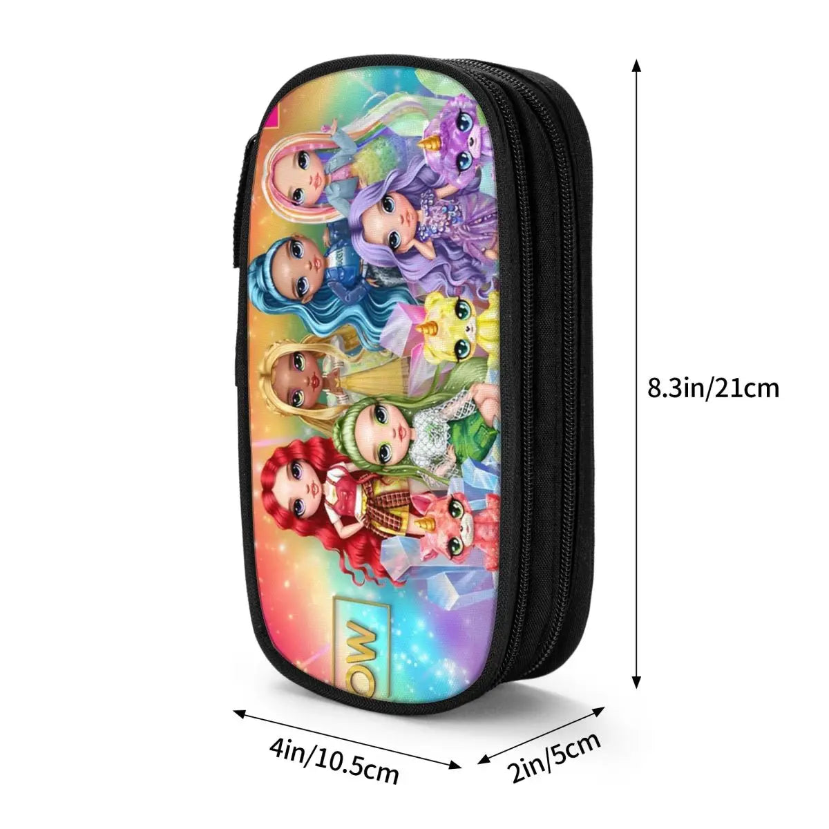 Rainbow High Cute Girls Pencil Case Back To School Pencil Cases Double Layer Girls Boys Aesthetic Portable Pencil Box