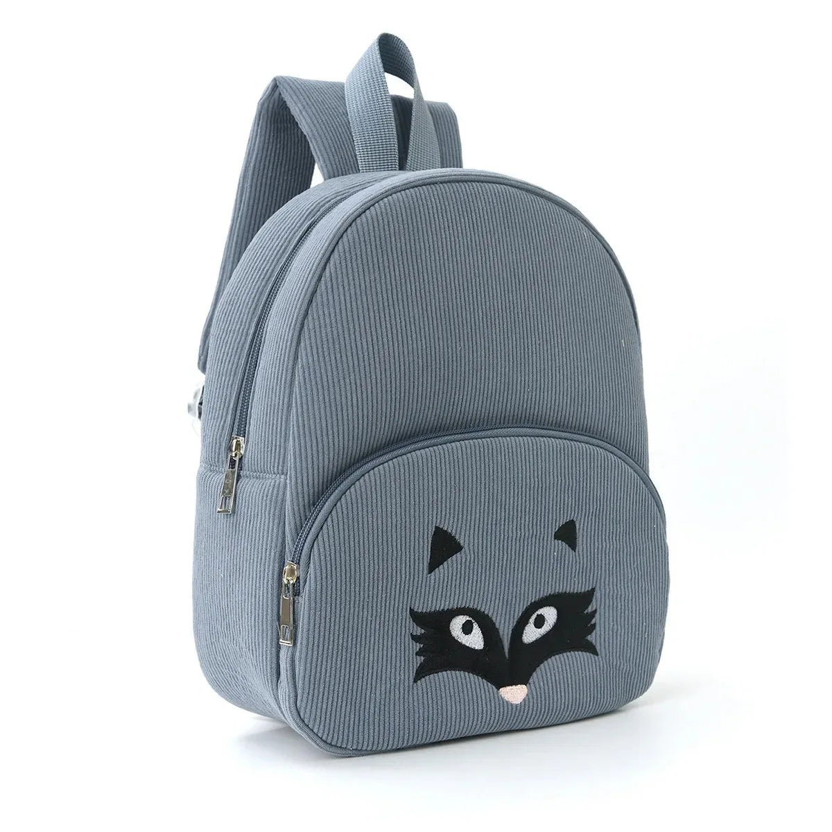 Customized Name Toddler Cartoon Backpack Cartoon Bear Corduroy Large Capacity Backpack Embroidered Name Backpack Cute Plush Bag