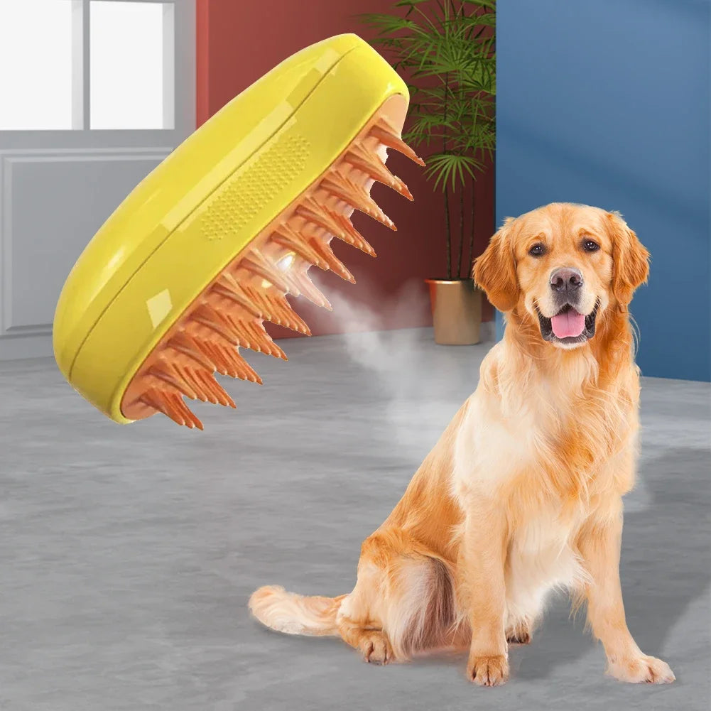 Cat Dog Pet Spray Massage Brush 3 in 1