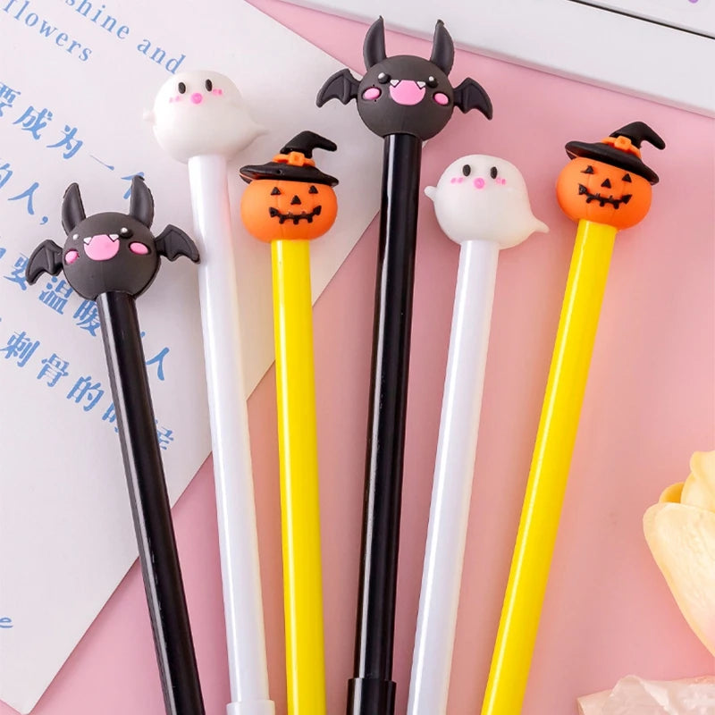Creative Halloween Gifts 0.5mm Gel Pen Pumpkin Students Neutral Pen Mexic Day Of The Dead Party Gifts Students Prize Rewards