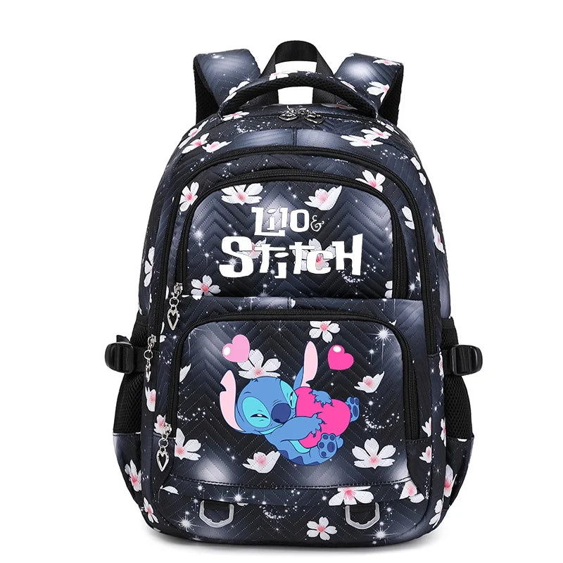 Lilo Stitch Schoolbag for Teenage Girls Bookbag Mochila Waterproof Women Backpack Female Travel Bag Backpacks