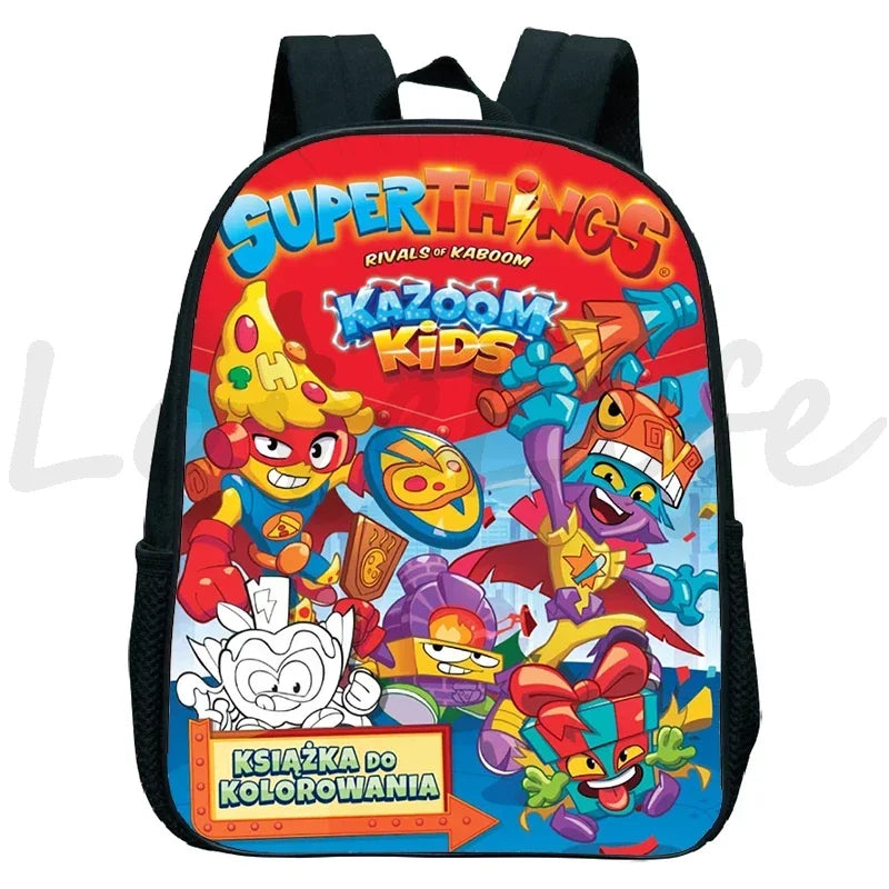 Superzings Backpacks Cute Cartoon Kindergarten Bags Mochila Children Bookbag SuperThings School Bags Kids Mini Backpack