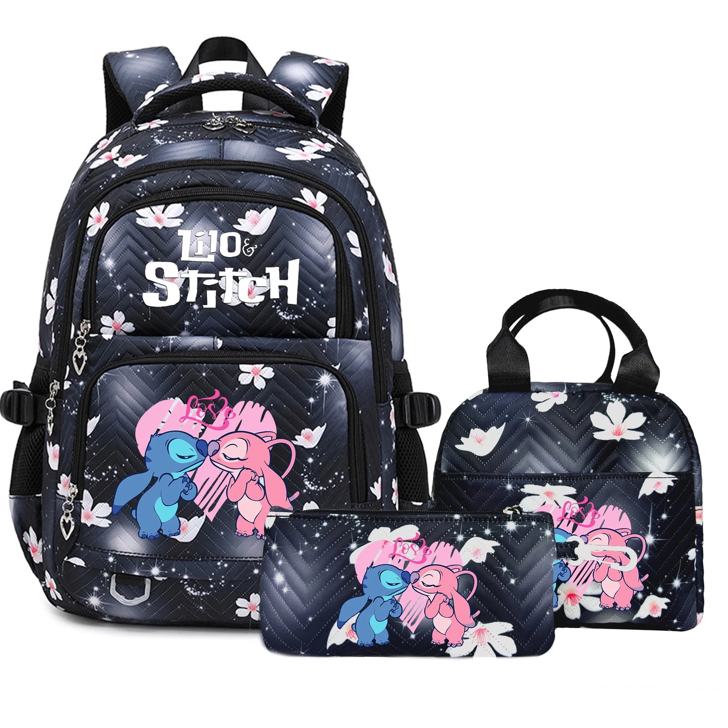Lilo Stitch Schoolbag for Teenage Girls Bookbag Mochila Waterproof Women Backpack Female Travel Bag Backpacks