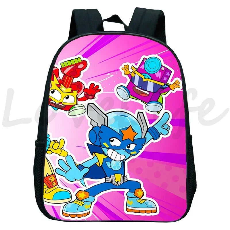Superzings Backpacks Cute Cartoon Kindergarten Bags Mochila Children Bookbag SuperThings School Bags Kids Mini Backpack