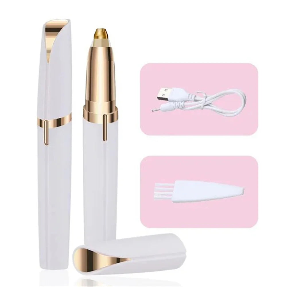Electric Eyebrow Trimmer Eye Brow Shaper Pencil Face Hair Remover For Women Makeup Painless Automatic Eyebrow Shavers Depilator