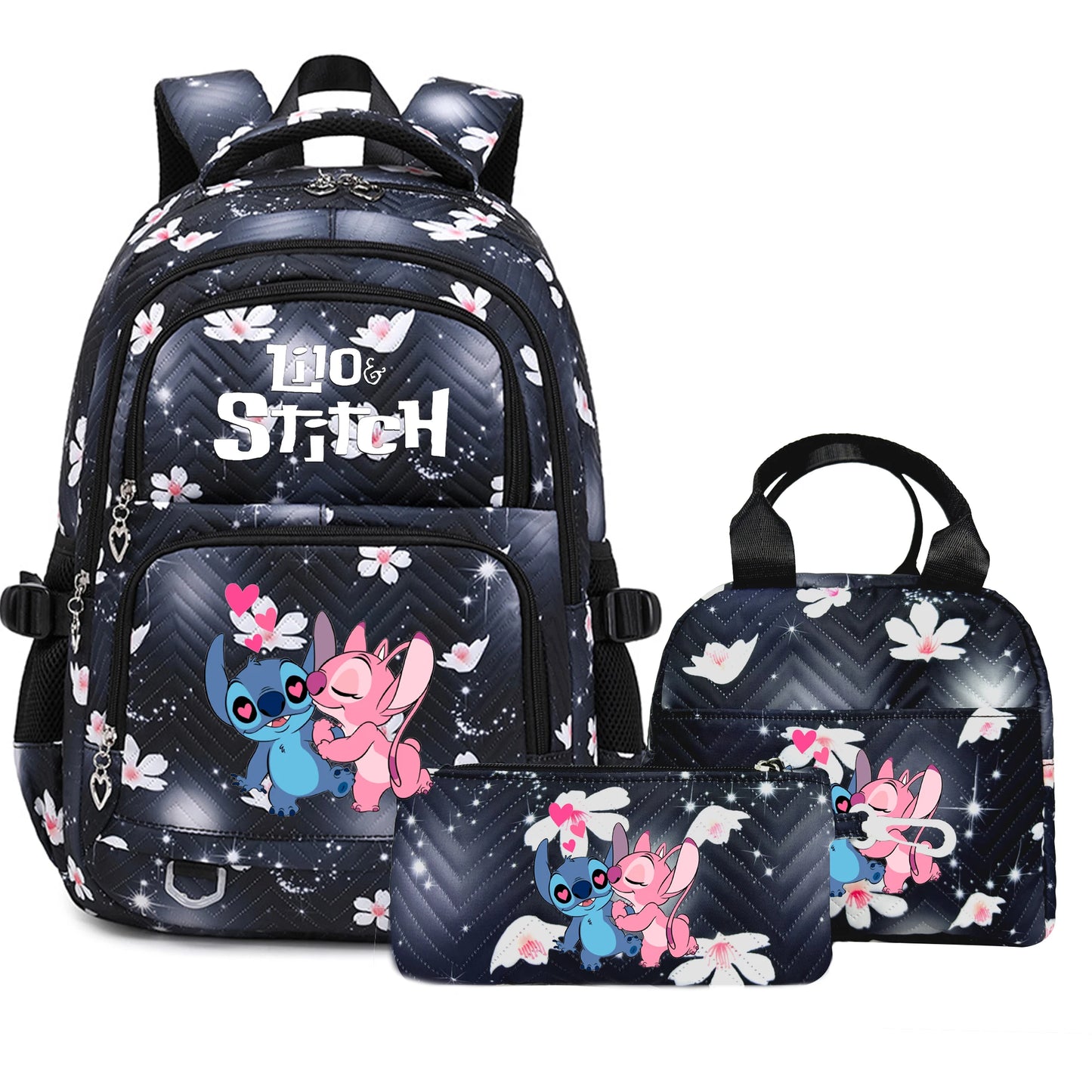 Lilo Stitch Schoolbag for Teenage Girls Bookbag Mochila Waterproof Women Backpack Female Travel Bag Backpacks